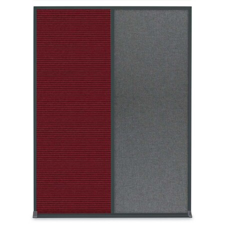 United Visual Products Single Door Radius Corkboard, 18"X24", S UV8000-SATIN-FORBO